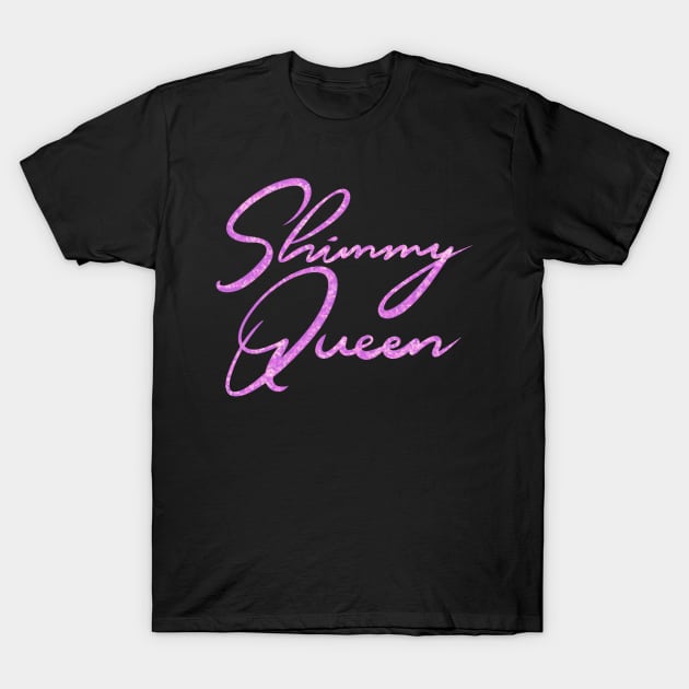 Shimmy Queen Sparkly Pink T-Shirt by Hip Scarves and Bangles